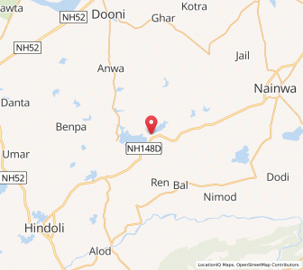 Map of Ronija, Rajasthan