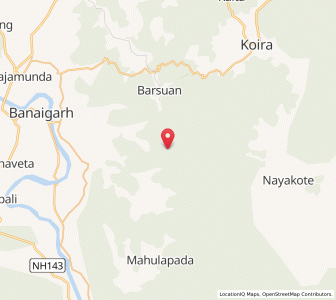 Map of Rontha, Odisha