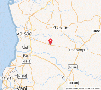 Map of Ronvel, Gujarat