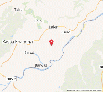 Map of Rorawad, Rajasthan