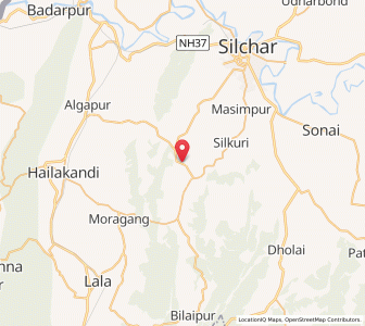 Map of Rosekandi, Assam