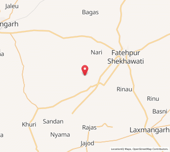 Map of Roshan, Rajasthan