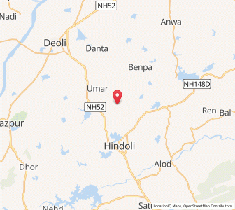 Map of Roshanda, Rajasthan