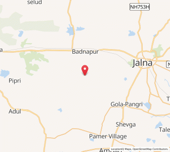 Map of Roshangaon, Maharashtra