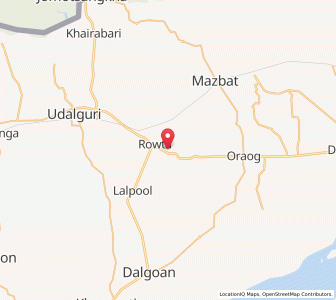 Map of Rowta, Assam