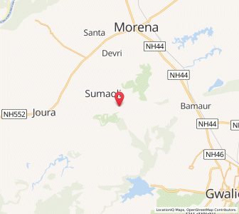 Map of Ruar, Madhya Pradesh