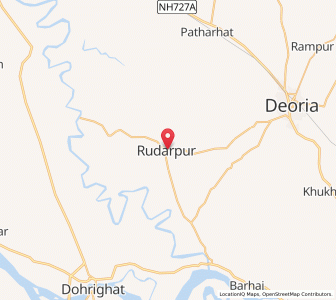 Map of Rudarpur, Uttar Pradesh
