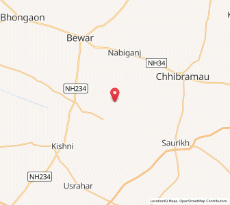 Map of Ruddarpur, Uttar Pradesh