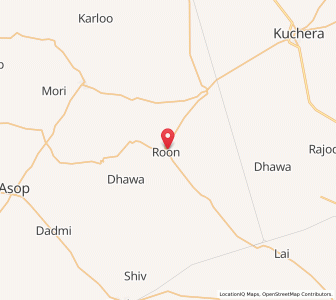 Map of Run, Rajasthan