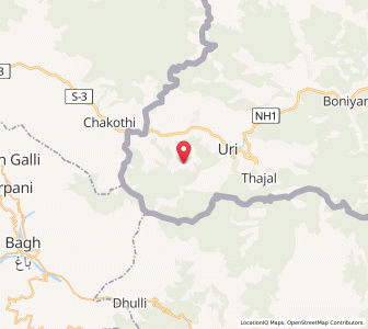 Map of Rundan, Kashmir