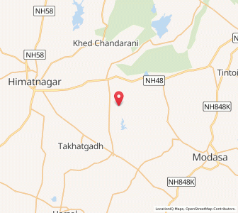 Map of Rupal, Gujarat