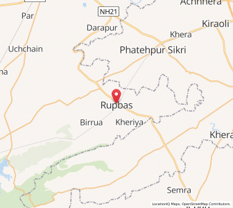 Map of Rupbas, Rajasthan