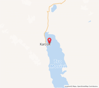 Map of Rupshu, Kashmir