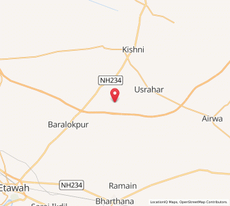 Map of Ruria, Uttar Pradesh