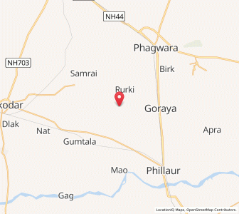 Map of Rurka Kalan, Punjab