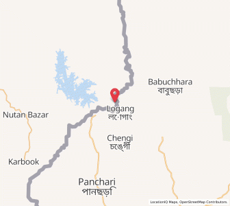 Map of Rushyabari, Tripura