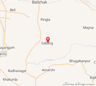 Map of Sabang, West Bengal