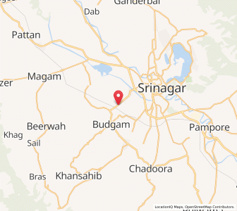 Map of Sabdan, Kashmir