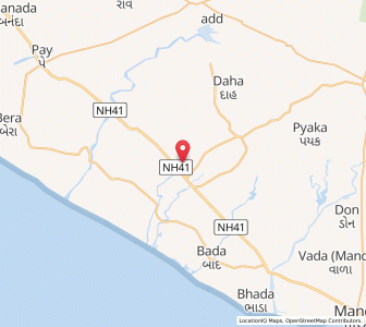 Map of Sabhrai, Gujarat