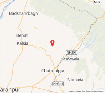 Map of Sabripur, Uttar Pradesh