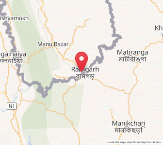 Map of Sabrum, Tripura