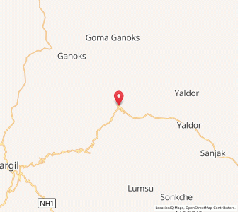 Map of Sachik, Kashmir