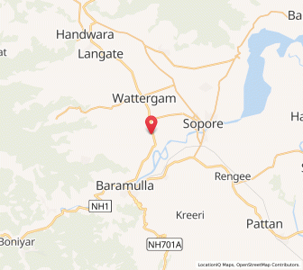 Map of Sadapur, Kashmir