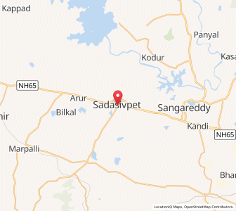 Map of Sadashivpet, Telangana