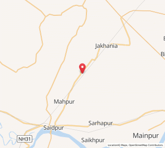 Map of Sadat, Uttar Pradesh