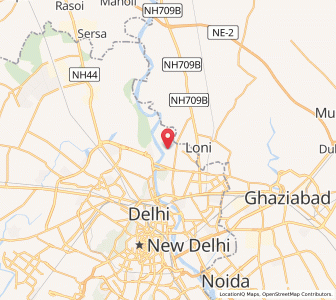 Map of Sadatpur Gujran, Delhi