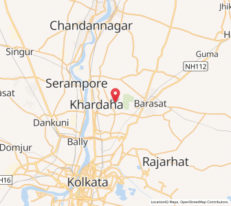 Map of Saddarat, West Bengal