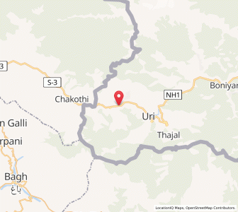Map of Sadwanian, Kashmir