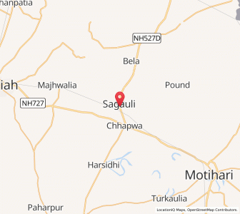 Map of Sagauli, Bihar