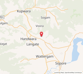 Map of Sagipur, Kashmir