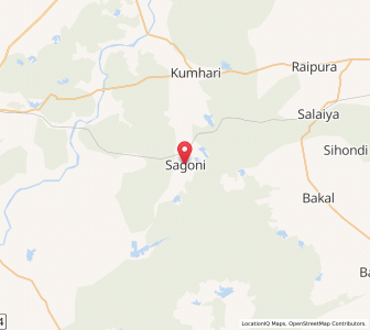 Map of Sagoni, Madhya Pradesh
