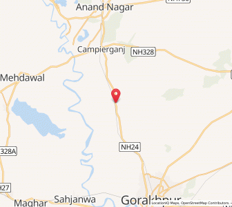 Map of Sahabganj, Uttar Pradesh