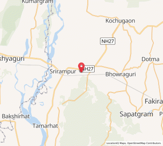 Map of Sahajuri, Assam