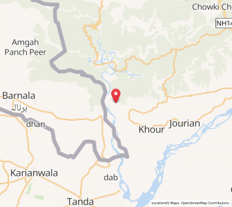 Map of Sahamwan, Kashmir