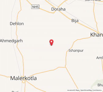 Map of Sahaora, Punjab