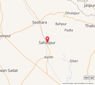 Map of Sahaspur, Uttarakhand