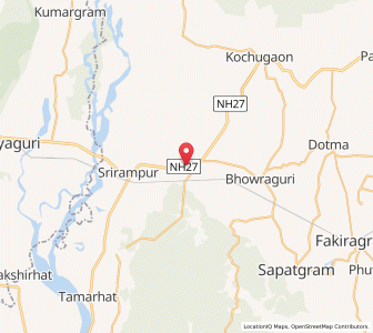 Map of Sahebpara, Assam