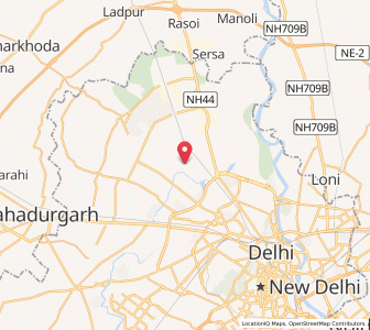 Map of Sahibabad Daulotpur, Delhi