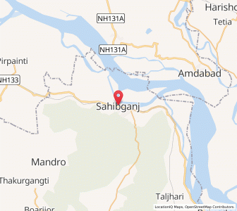 Map of Sahibganj, Bihar