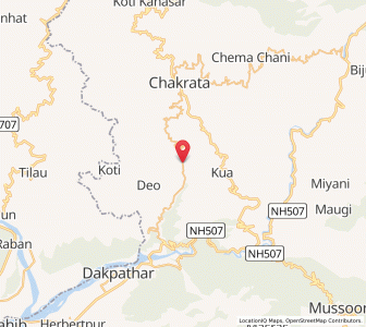 Map of Sahiya, Uttarakhand