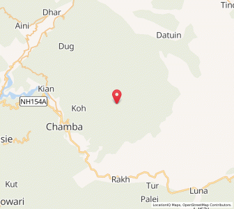 Map of Saho, Himachal Pradesh