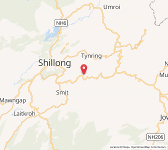 Map of Sahryngkham, Meghalaya