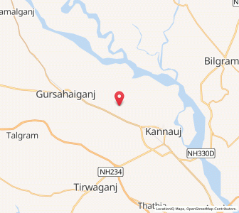 Map of Sahte Purwa, Uttar Pradesh