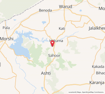 Map of Sahur, Maharashtra