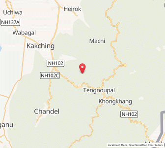 Map of Saibom, Manipur