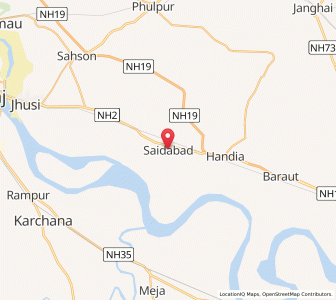 Map of Saidabad, Uttar Pradesh